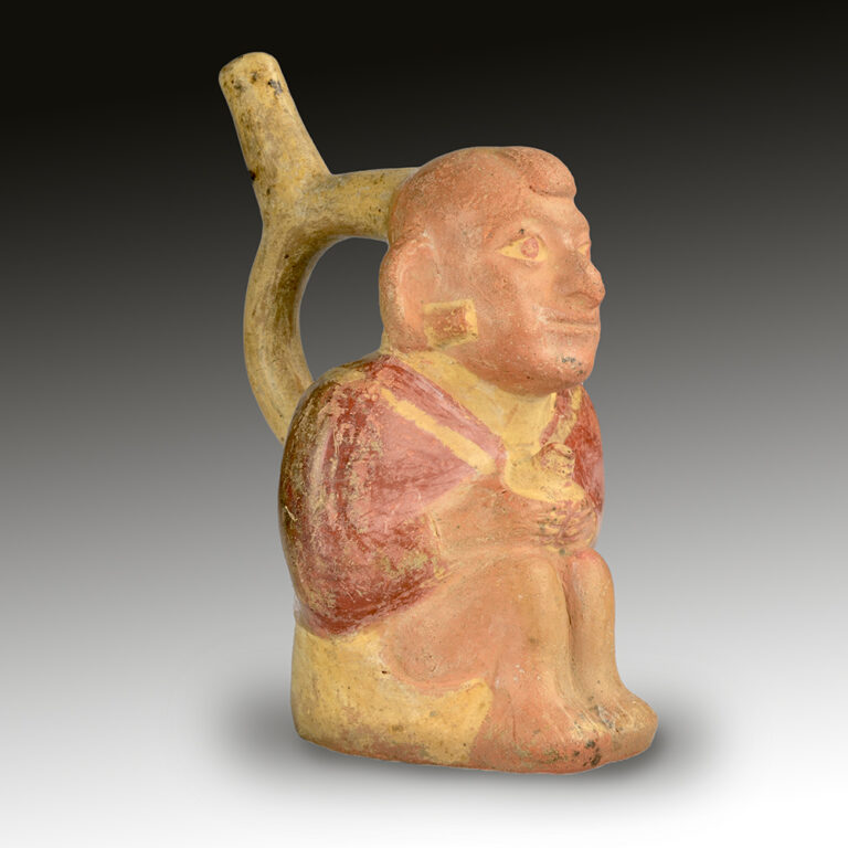 A Moche figural vessel