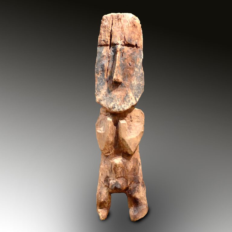 A Chancay wooden figure