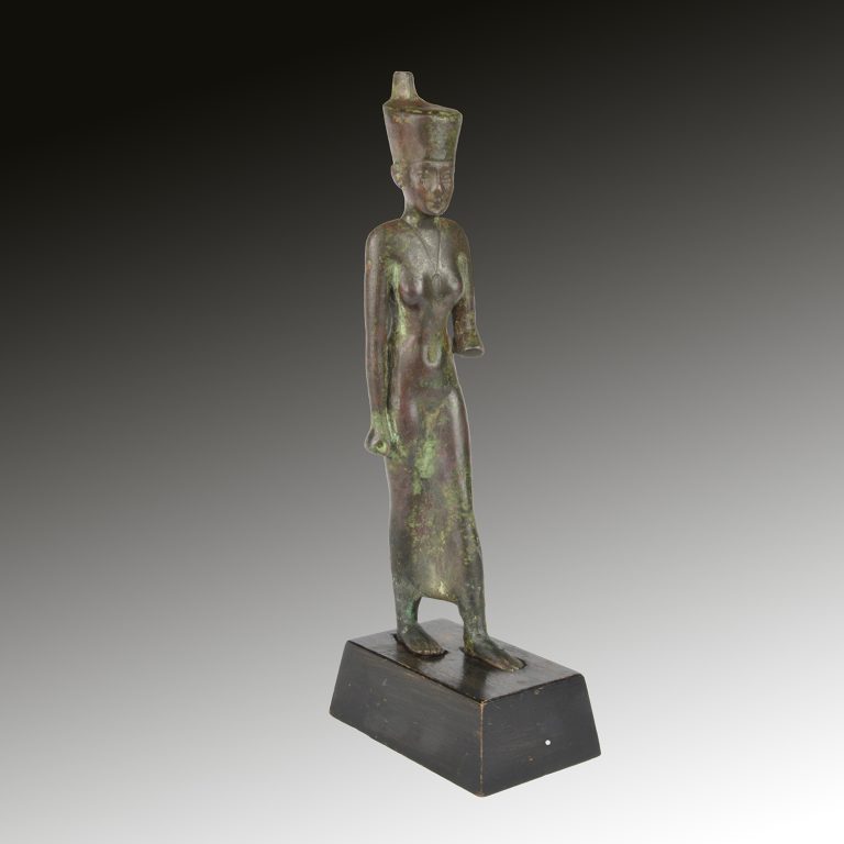 Bronze figure of the goddess Neith