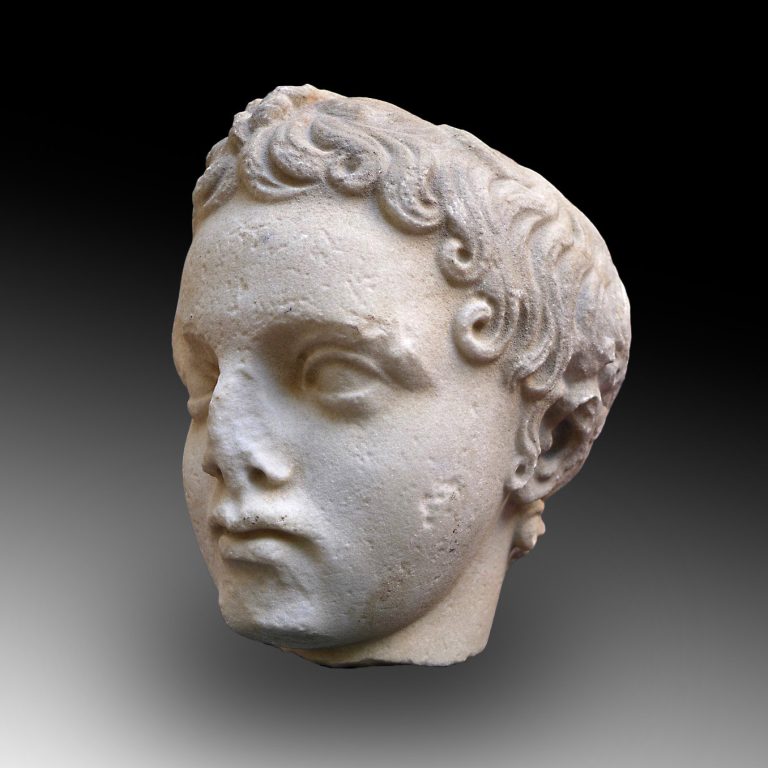 A Roman marble head