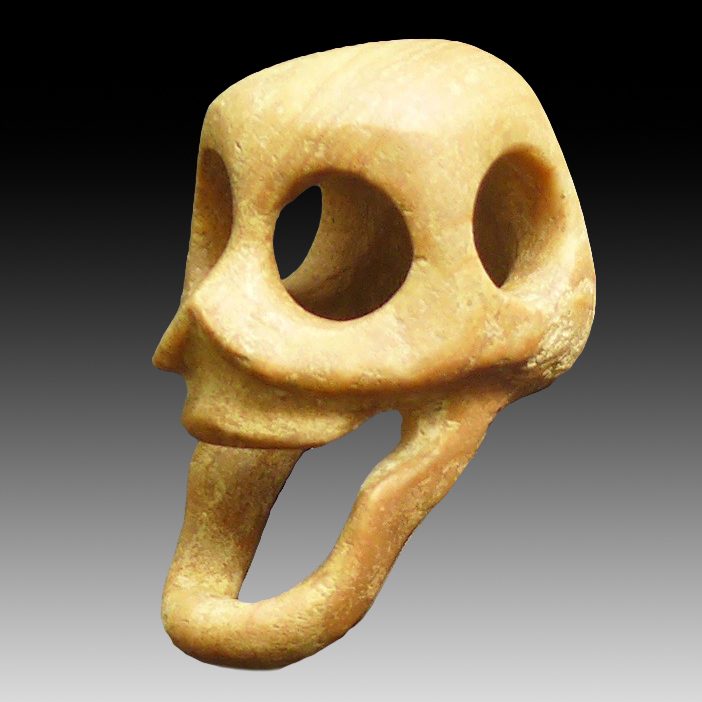 An Aztec skull