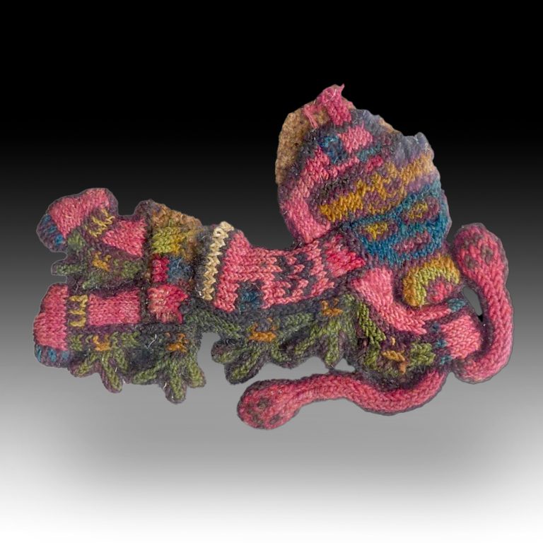 Eight Paracas textile figurines